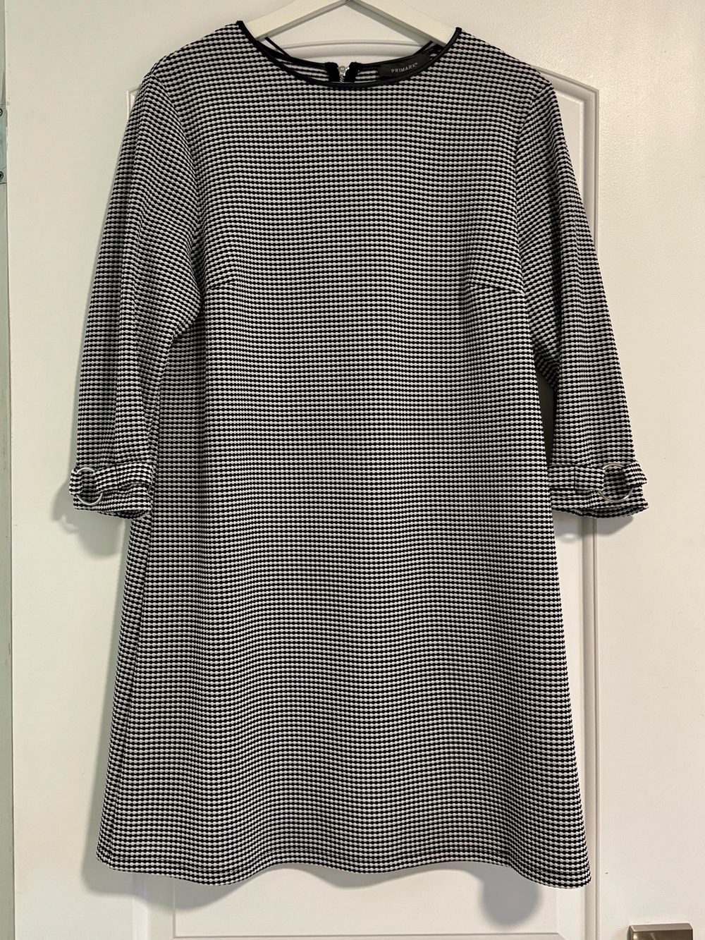 Primark Black and White Check Shift Dress